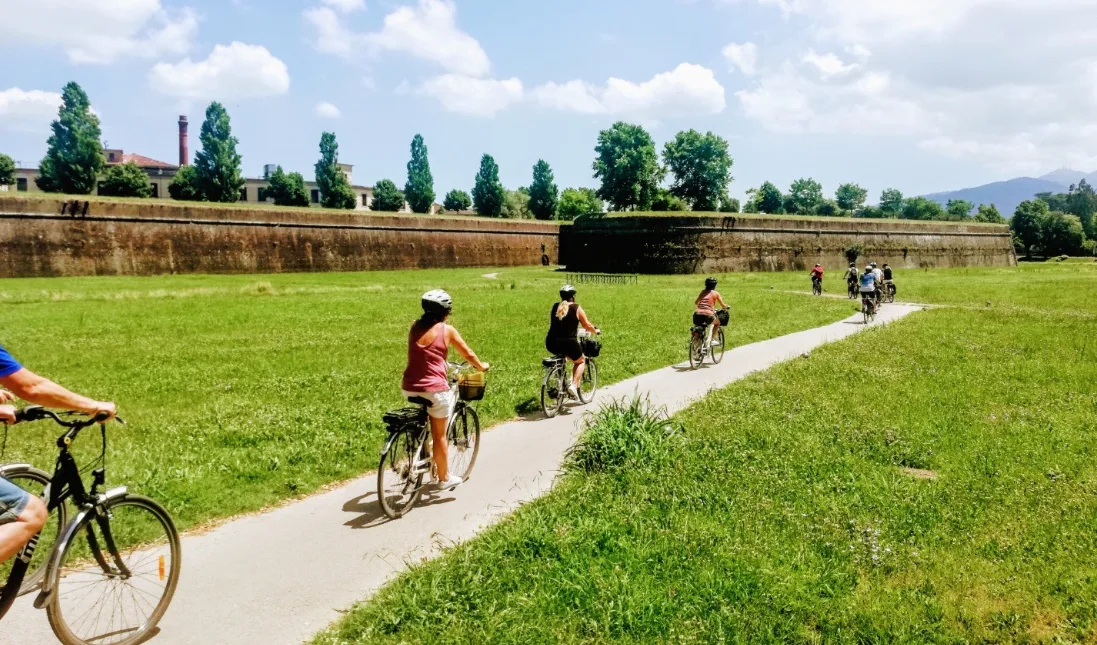 Zelfstandige fietstocht met wijngaardpicknick vanuit Lucca in Lucca