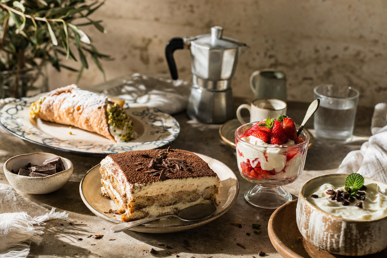 Italiaanse desserts om van te genieten op reis